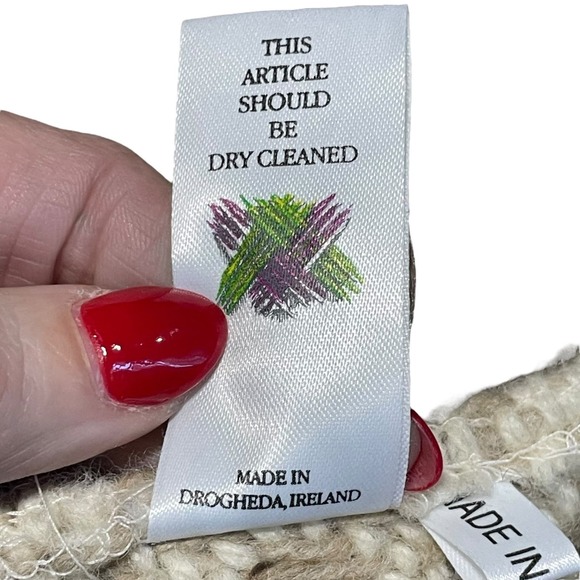 Branigan Weavers Irish Women's Winter Wool Cape Coat Cable Knit Poncho Shawl OS - Picture 12 of 12